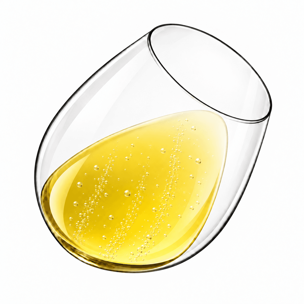 Franciacorta wine colour in the glass